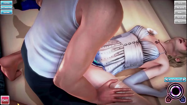 Honey Select - Blonde noble gives blowjob and sex 