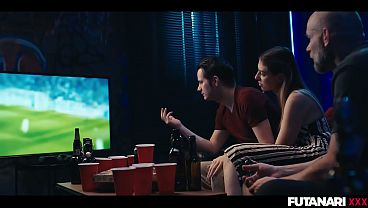 FUTA MILF - Big Tits Clea Gaultier Infected by Shemale Fever Turns Into Trans Girl & Fucks Her Blonde Girlfriend 