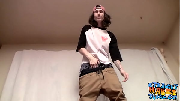 Hung straight amateur Sean Johansen masturbates and cums