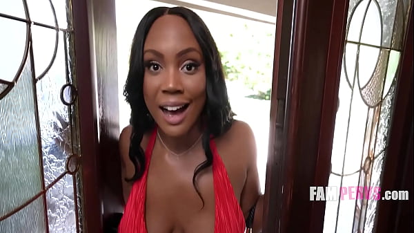 Busty Thieving Ebony Step Aunt&rsquo_s Titty Bribe Ignites Forbidden Fuck Fest - August Skye| FamPervs