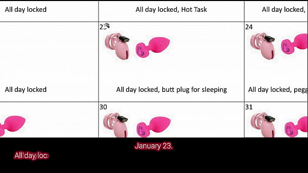 Nonton Male Chastity Day 2021 - January 14 - Schedule Of Tasks thumbnail