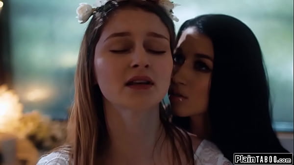 Busty Bride Convinced To Show Her True Self And Run Away From The Strict Community By Her Former Bff.they Kiss And The Big Tits Blonde Licks Her Pussy thumbnail