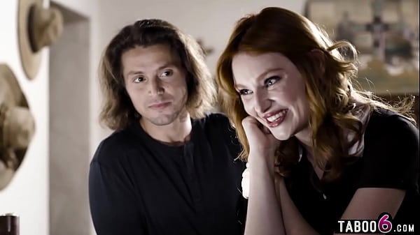 step Son brought redhead teen Lacy Lennon as a gift for his mourning