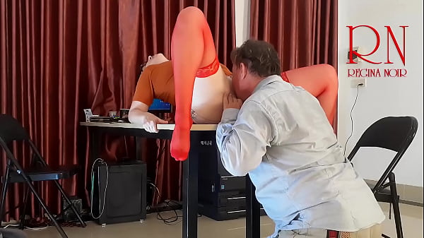 Monday in the office. Employee without panties. Tease, lick pussy, suck dick in the office. Naughty office. s2 