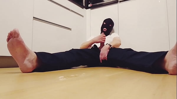 lick cum masturbation feet 