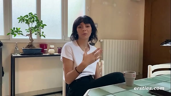 Cute Babe Plays With A Glass Toy thumbnail