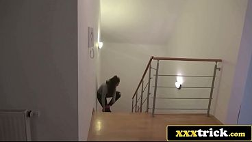 Desperate beauty breaks in for a bath and a bone 