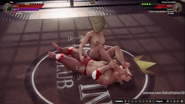 Ellie VS Master Ken Baiter (Naked Fighter 3D)