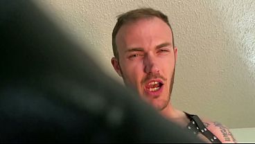 Christian Strokes His Cock While You Watch In Leather Daddy Intimate Encounter thumbnail