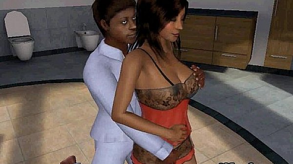 3d Cartoon Ebony Honey Sucks Cock And Gets Fucked thumbnail