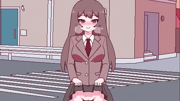 Young girl shows her body