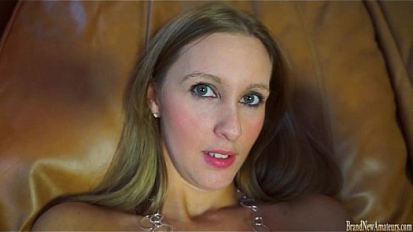 Super hot amateur does it all on a casting couch 