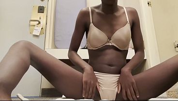 Nonton She&rsquo;s Too Horny To Get Home Masterbating In Her Room thumbnail