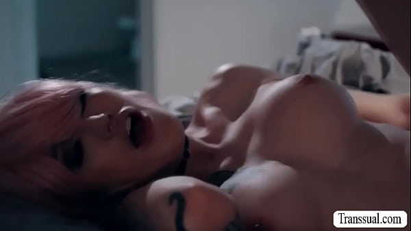 Pink Haired Shemale Comforts Her Stepbrother By Sucking His Dick.in Return,her Stepbro Bareback Fucks Her Wet Ass. thumbnail