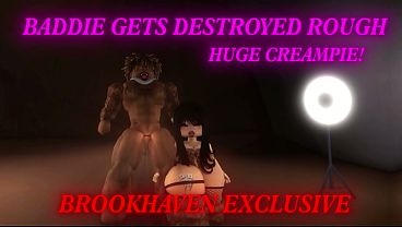SLUT Sucks Me In a Cave and Gets CREAMPIED (ROBLOX BROOKHAVEN)