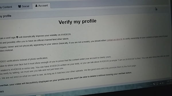 Verification video