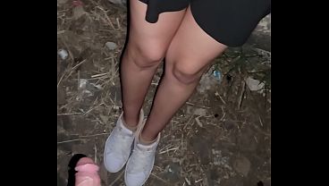 Sexo p&uacute_blico con mi novia en las piramides