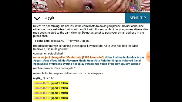 Chica web cam no se puede sacar la bola de billar del culo