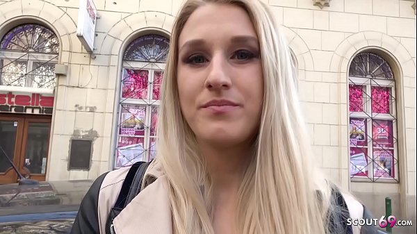 GERMAN SCOUT - Blonde Diane ANAL gefickt bei echten Casting
