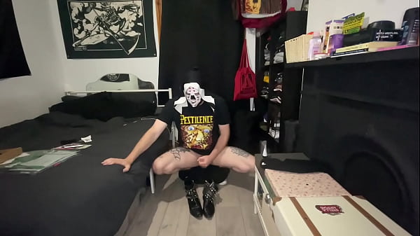 Nearly Caught Jerking Off & Sniffing Goth Girl's Boots 