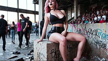 Nonton Pink Hair Fucks Her Bf In Abandoned Building Knowing That They Had Been Watched - Ai Interactive Video thumbnail