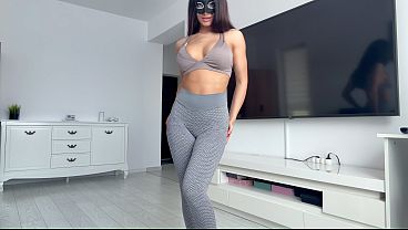 Brunette With Big Ass Try New Leggings Gym thumbnail