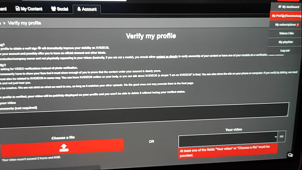Verification video