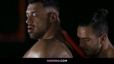 Late Night Rendezvous: Buff Men Engage In Passionate Exploration And Raw Connections, Sharing Intimate Moments And Pleasurable Releases Together thumbnail