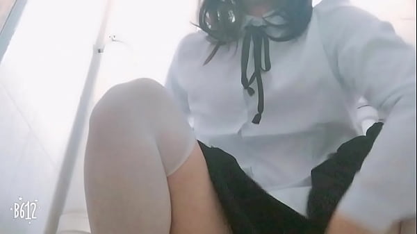 Chinese Sissy In School Uniform Fuckself In A Toilet thumbnail