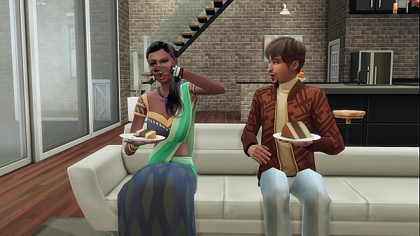 First night together with a newly married Indian couple