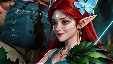 Nonton The Sexual Encounter Between The Windwalker, The Elf Girl And The Obese Man, The Perfect Oral Sex,dota2, Ai-generated thumbnail