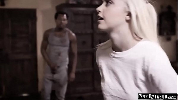 Black creeper takes advantage of a blind teen and fucks her