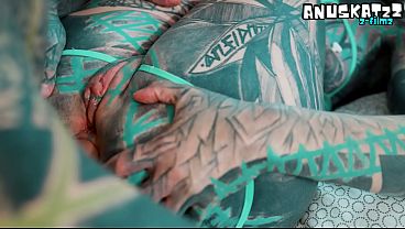 Hippie Girl Takes Hard Anal and Gets Covered in Cum