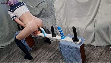 Petite Babe Rough Ride Her Big Dildos And Takes Super Orgasm At The End thumbnail