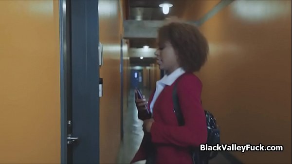 Ebony Teen Spreads Wide For Tutor thumbnail