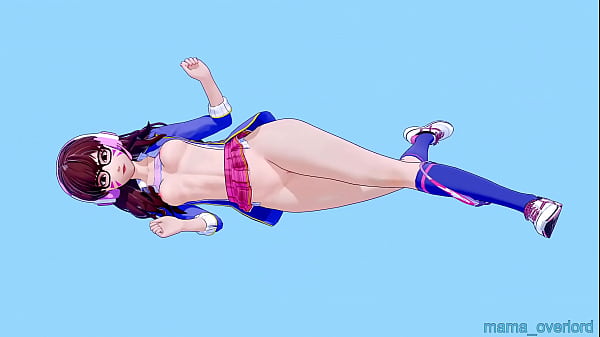 D.va Having Fun At The Library With His New Uniform thumbnail