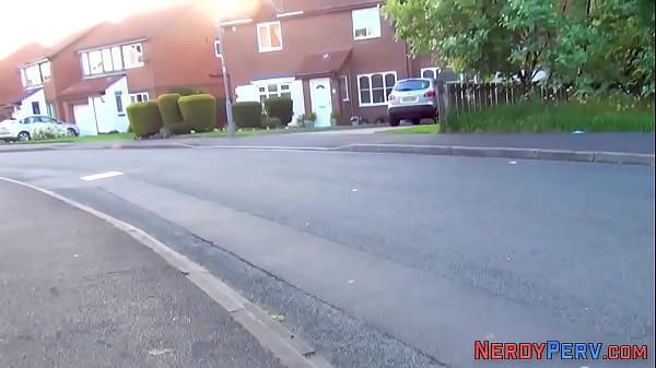 British slut sucking nerds cock