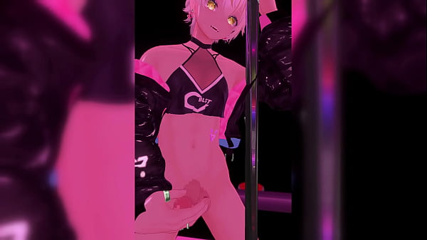 バーチャル少年のポールダンス&amp_オナニー