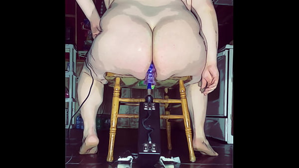 Chub makes hole Creamy with dildo 