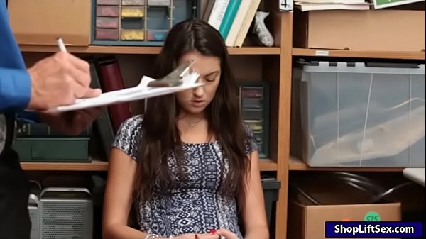 Brunette Teen Shoplifter Lily Adams Caughter On Cctv Stealing Merchandise And Then Gets Her Twat Ripped By Nasty Lp Officer thumbnail