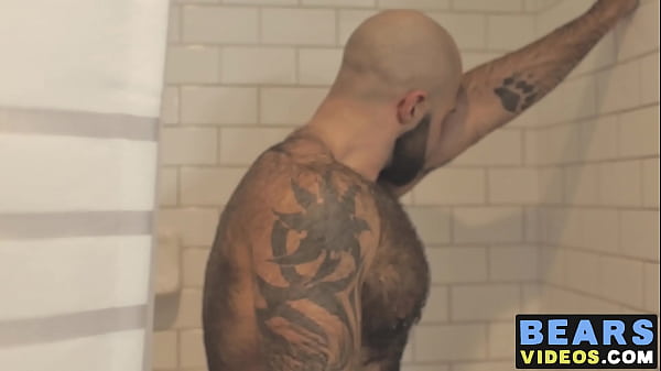 Hairy Bear Washes His Fur While Wanking thumbnail