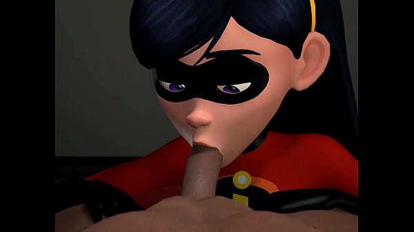 Tu novia superh&eacute;roe violeta te hace una mamada 