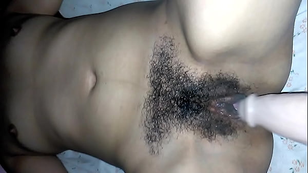 Inserting A Dildo In Her Hairy Pussy thumbnail