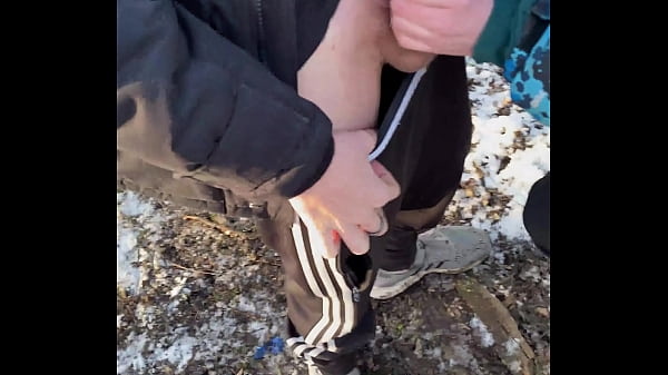 Sledding Day Turns Into Extreme Cum Play Day With Massively Hung Local Lad This Is So Cute- His Just Turned 18 thumbnail