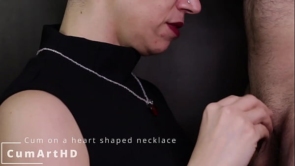 Nonton Handjob, Then I Cum On Her Necklace And Sleeveless Turtleneck thumbnail