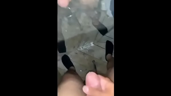Hard dick cumshot while at work