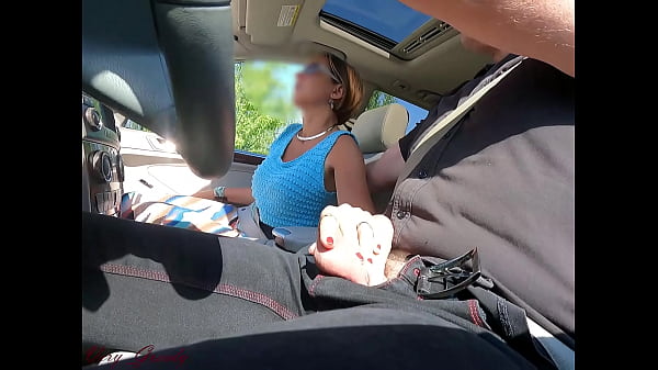 While Driving My Neighbor Jerks My Cock To Make Me Hard thumbnail