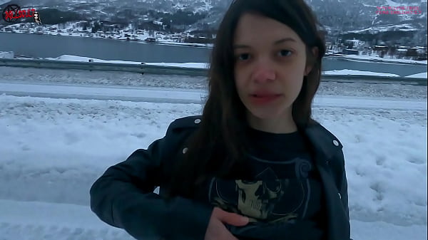 Sex With Cum On Tits And Flashing Outdoor In Tromso, Norway! thumbnail