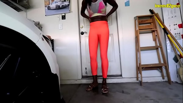 Paris Luv Wetting Yoga Pants In Garage thumbnail