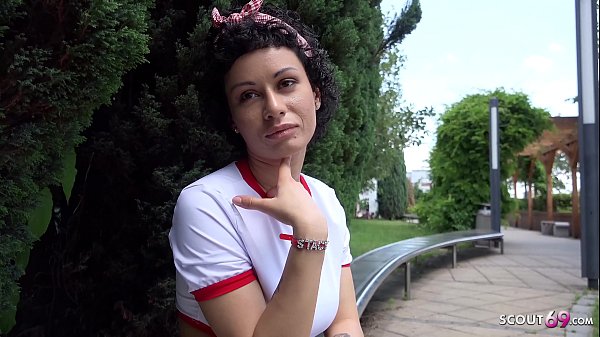 German scout deep bareback ass fuck for latina teen at public agent cast 